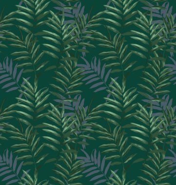 Tropik yapraklar pürüzsüz desen