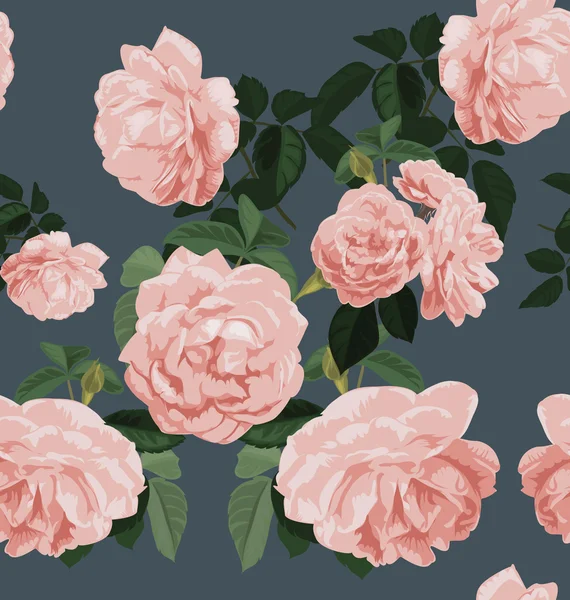 Цветочный узор розы — стоковый вектор