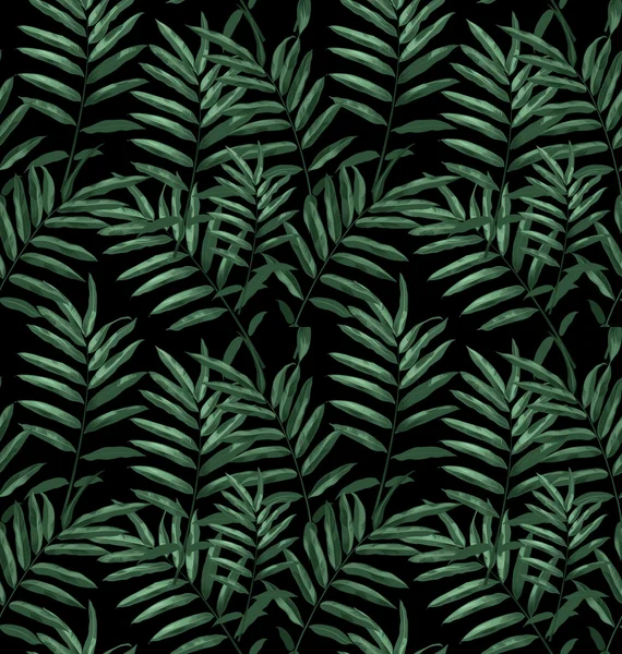 Tropical  leaves seamless pattern — Stock Vector