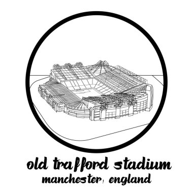 Bangkok, Tayland. 21 Mayıs 2021. İngiltere 'nin Manchester kentindeki eski Tramvay Stadyumu' nun simgesi. simge vektör illüstrasyonu