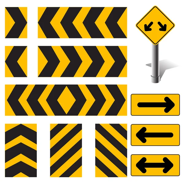 Vector Road Sign Set — Stock vektor