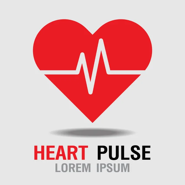 Heart Pulse icon. Heart Rate Icon. Vector Illustration — Stock Vector