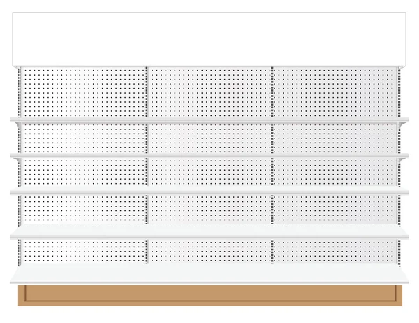 슈퍼마켓 선반입니다. 벡터입니다. 일러스트 레이 션 — 스톡 벡터