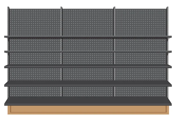 Schap van de supermarkt. vector. illustratie — Stockvector