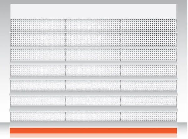 Stormarknad hylla. vektor. illustration — Stock vektor