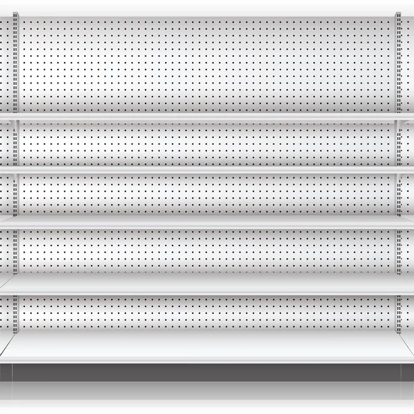 スーパー マーケットの棚。ベクトル。図 — ストックベクタ