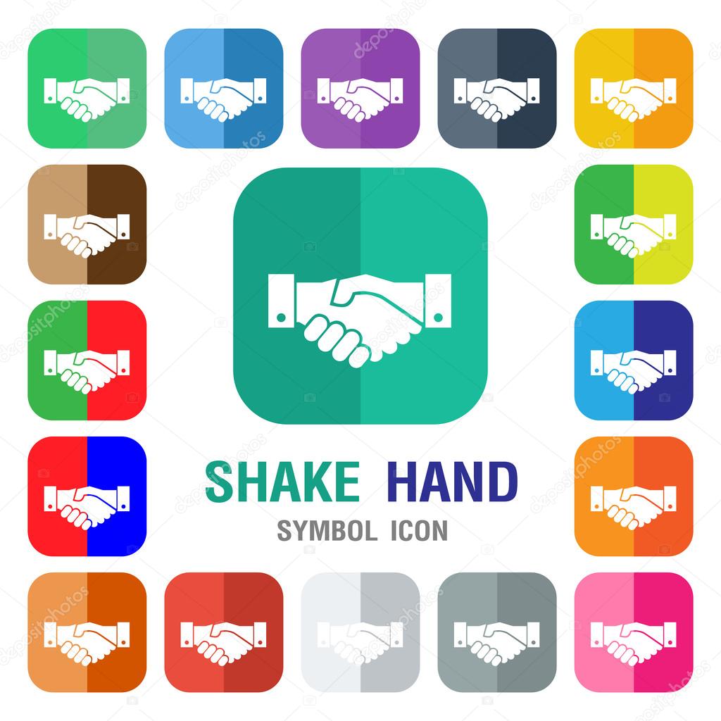 Handshake icon. shake hand icon