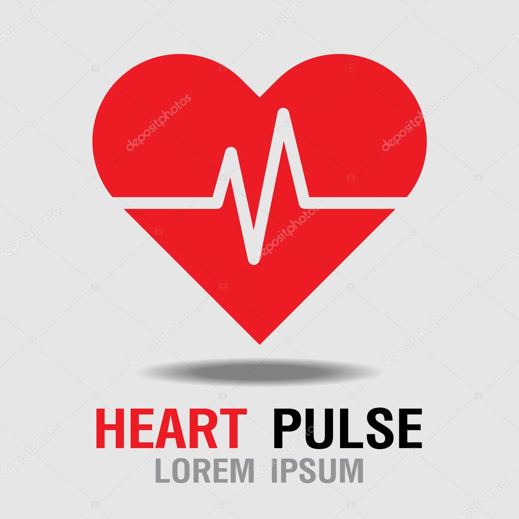 Heart Pulse icon. Heart Rate Icon. Vector Illustration