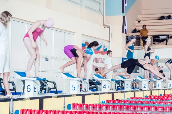 Dauerwellen-Bezirksmeisterschaft Schwimmen — Stockfoto