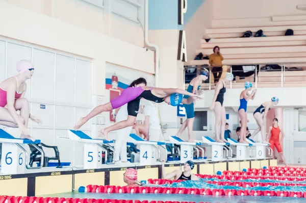 Dauerwellen-Bezirksmeisterschaft Schwimmen — Stockfoto