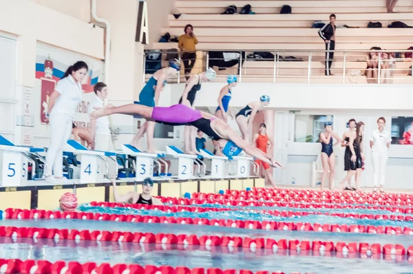 Dauerwellen-Bezirksmeisterschaft Schwimmen — Stockfoto