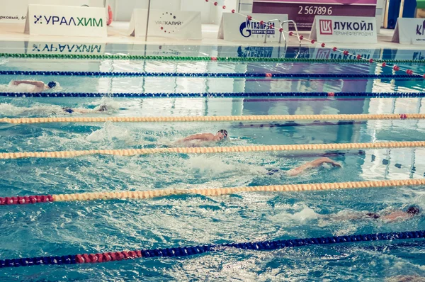 PERM REGION CHAMPIONSHIP SWIMMING — Stock Photo, Image