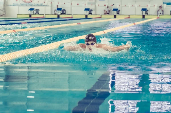 Dauerwellen-Bezirksmeisterschaft Schwimmen — Stockfoto