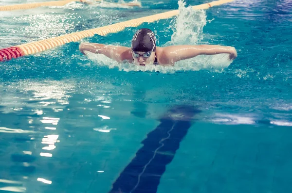 PERM REGION CHAMPIONSHIP SWIMMING — Stock Photo, Image