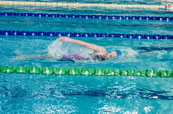 PERM REGION CHAMPIONSHIP SWIMMING — Stock Photo, Image