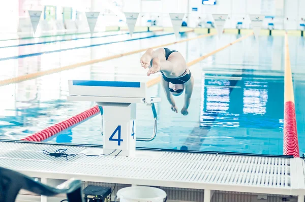 PERM REGION CHAMPIONSHIP SWIMMING — Stock Photo, Image