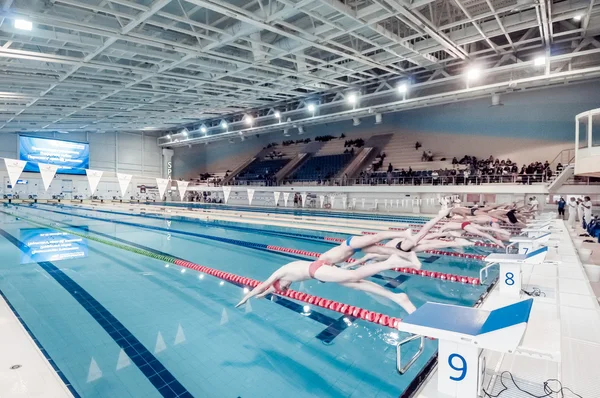 PERM REGION CHAMPIONSHIP SWIMMING — Stock Photo, Image