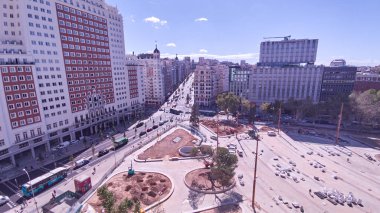Plaza de Espaa 'nın yukarıdan görünüşü. 
