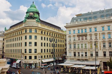 Viyana sokaklarında. Viyana mimarisi.