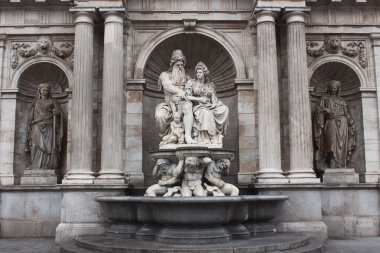 Albrecht çeşme Danubius ve Viyana'da Vindobona