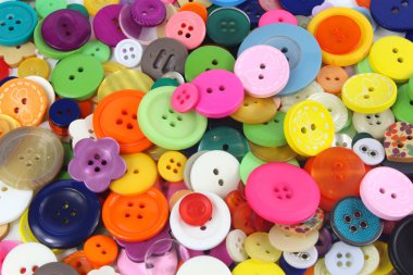 birçok renkli dikiş düğmeleri
