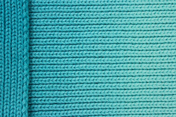 Turquoise wol achtergrond met gelaagde zijkanten — Stockfoto