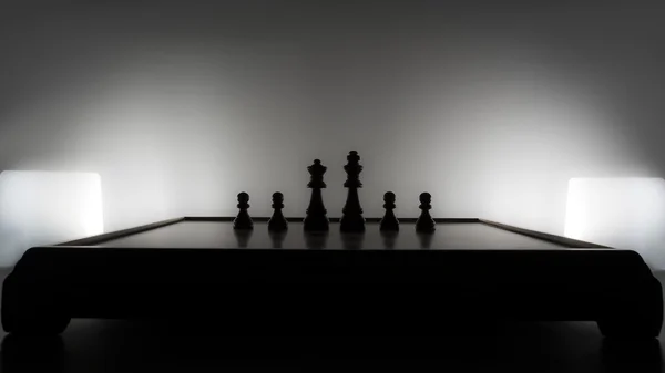 Familjen schack Stockfoto
