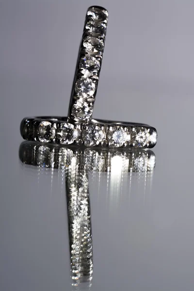 Kolczyk z diamentów — Zdjęcie stockowe