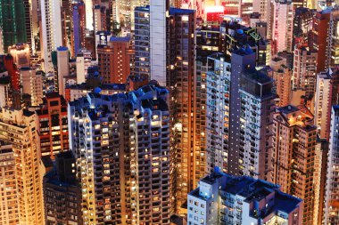 şehir merkezinde hong kong