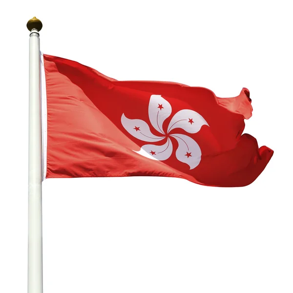 Hong Kong Flag (cliping paths) — Stock Photo, Image