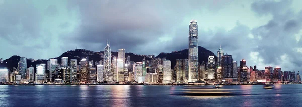 Hongkong på natten — Stockfoto