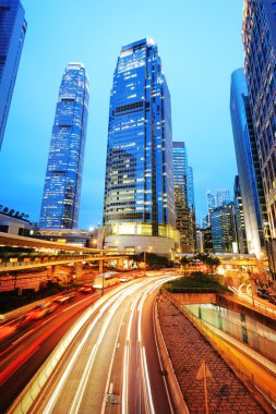 gece trafik hong kong