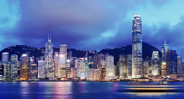 Hongkong bei Nacht — Stockfoto