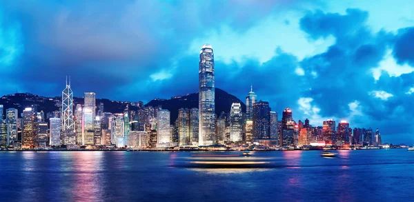 Hongkong på natten — Stockfoto