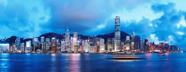 Hongkong på natten — Stockfoto