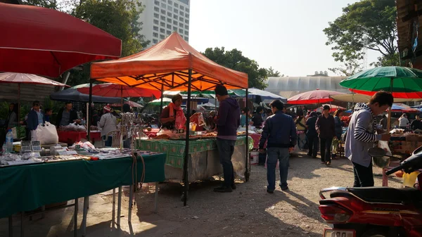 Cuma Pazarı Chiangmai Tayland at — Stok fotoğraf