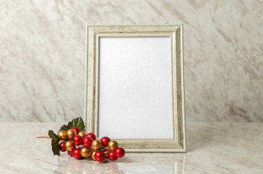 Noel kartpostalının maketi, 5x7 inç. Hediye kartı modeli, selamlama, davet, anma.