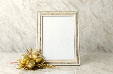 Noel kartpostalının maketi, 5x7 inç. Hediye kartı modeli, selamlama, davet, anma.