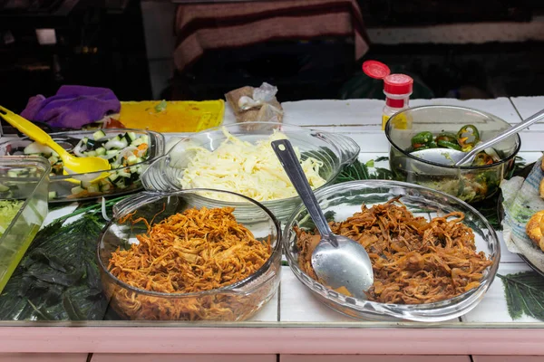 Puesto Comida Callejera México Comida Típica Mexicana — Foto de Stock