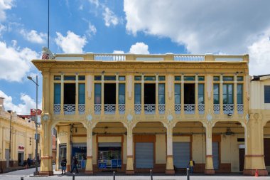 San Salvador, El Salvador. 13 Ağustos 2025, San Salvador 'un tarihi merkezi..