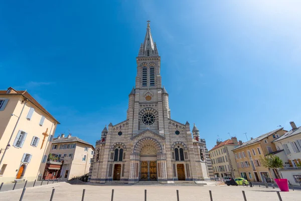 Buitenaanzicht Van Notre Dame Saint Arnoux Kathedraal Van Het Katholieke — Stockfoto