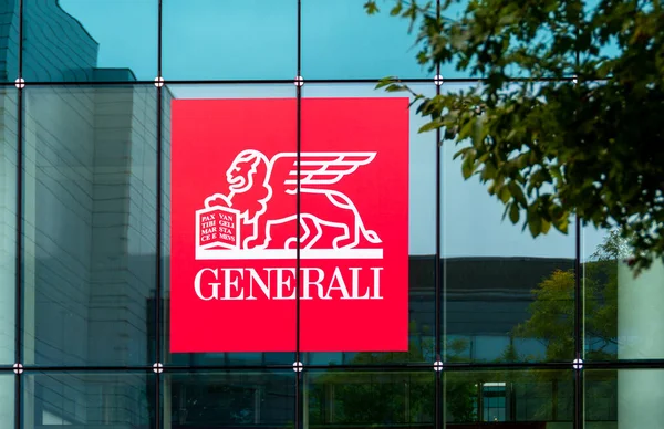 Saint Denis France September 2021 Logo Building Generali France French — Stock Photo, Image