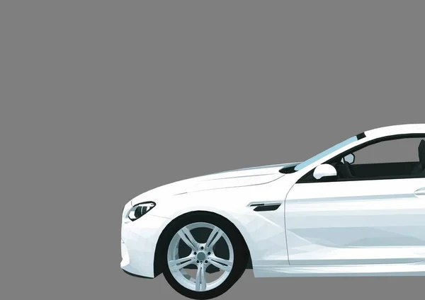 Detailed Custom Car Cartoon Vector Illustration — Stockový vektor