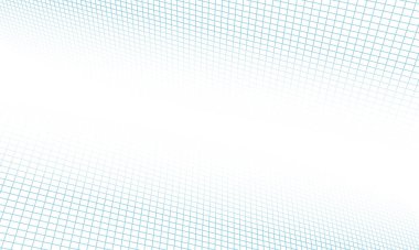 Soyut mavi ızgara çizgileri beyaz arkaplan üzerine perspektif çizer. Sunumunuz için tasarım.