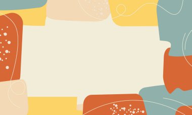 Beyaz zemin üzerinde çizgi ve nokta olan soyut el çizimi geometrik. Sancak web siteniz için en düşük tasarım.