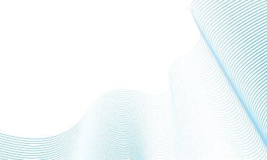 Soyut stil mavi dalgalı çizgiler arka plan. Broşür tasarımınız için yeni bir biçim.