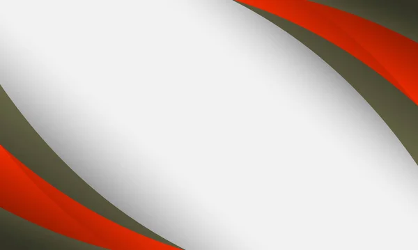 Abstrakt Elegant Röd Och Grön Våg Vit Bakgrund Stil Design — Stock vektor
