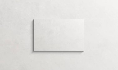 Duvarında doku olan beyaz bez çerçeve. Tasarımınız için şablon.