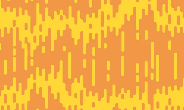 オレンジ色の背景に黄色の丸みを帯びた線 壁紙のためのエレガントなデザイン — ストックベクタ