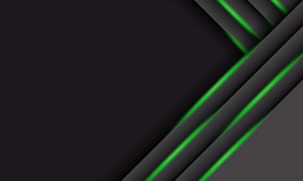 Rayures Gris Abstrait Chevauchant Avec Lumière Verte Ombre Conception Pour — Image vectorielle